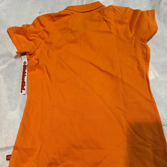 Dickies Orange Polo Shirt Classic Short Sleeve - Picture 7 of 9